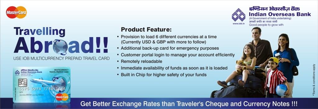 Iob Multi Currency Travel Card